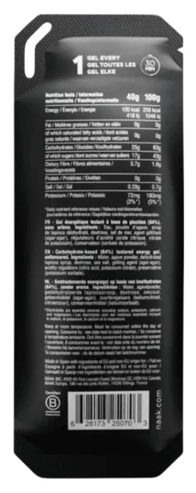 Energiegele Näak Neutral - Boost Energy™ Gels (40g)