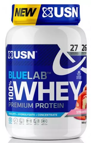 BlueLab 100% Whey Premium Protein jahoda 908g