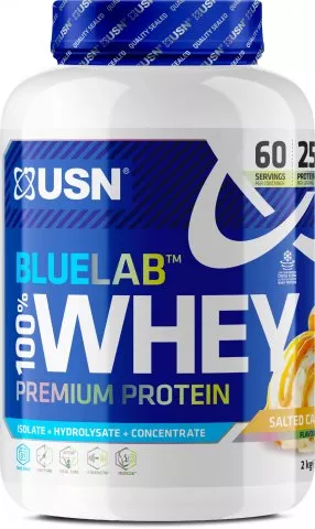 BlueLab 100% Whey Premium Protein slaný karamel 908g