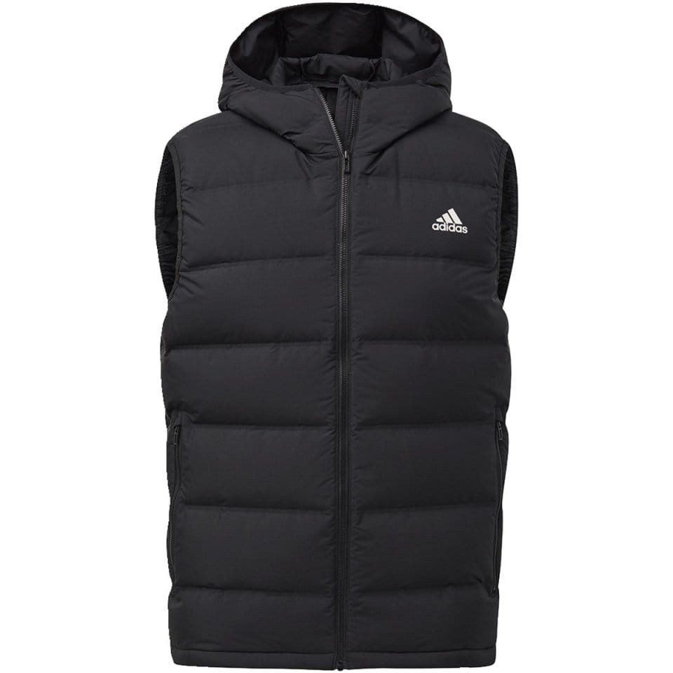Pánská vesta s kapucí adidas Helionic Hooded Down