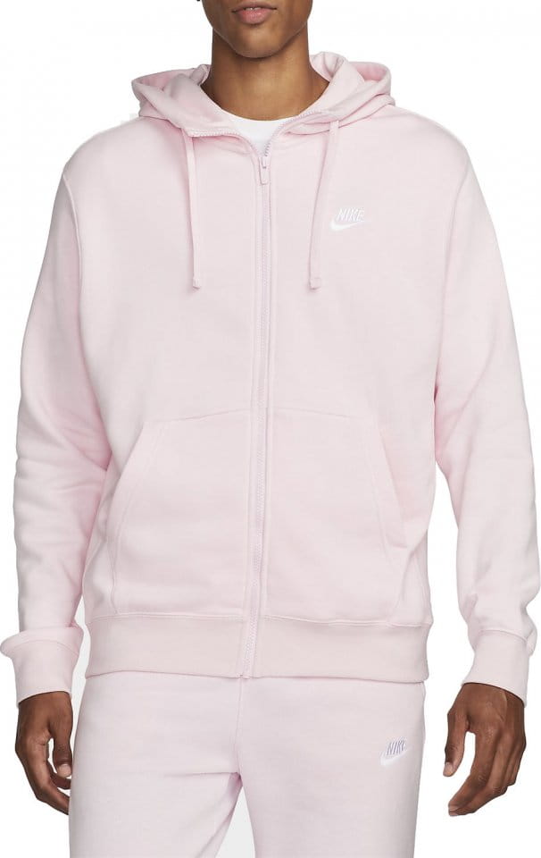 nike men's sportswear club fleece hoodie pink
