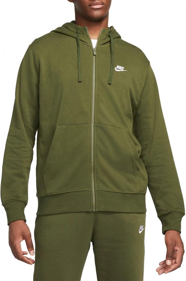 nike m nsw club hoodie fz ft