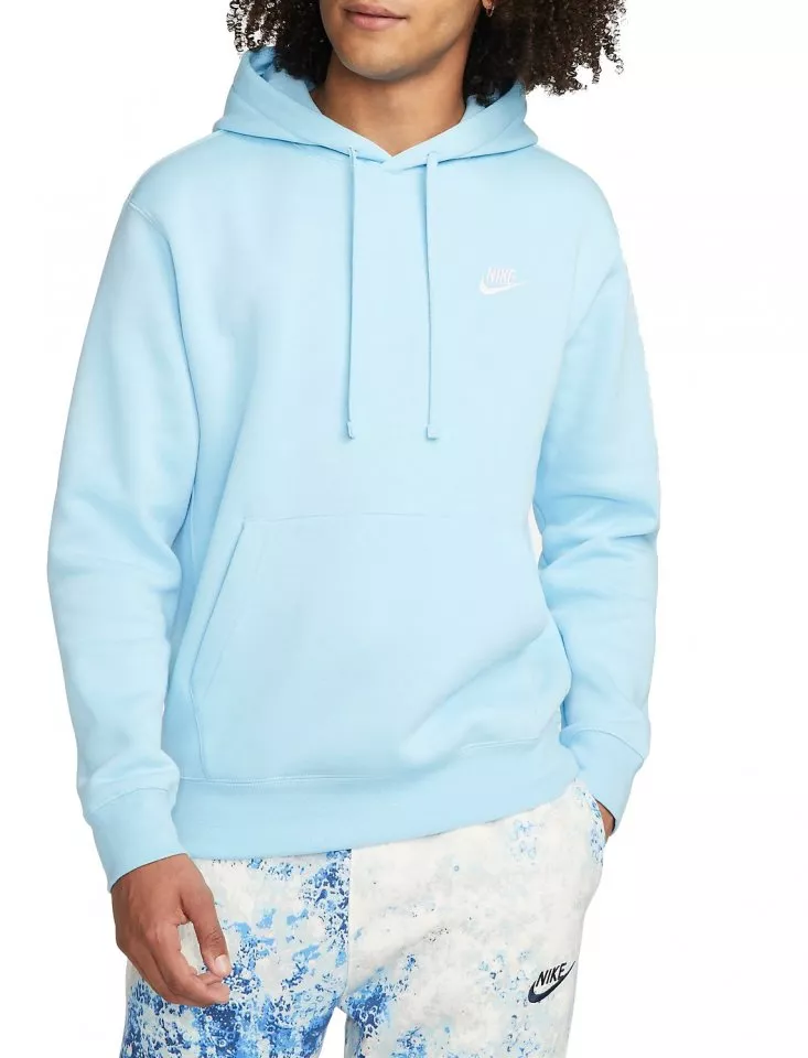 Nike Club Hoodie Light Blue Hooded Sweatshirt Nike M NSW CLUB