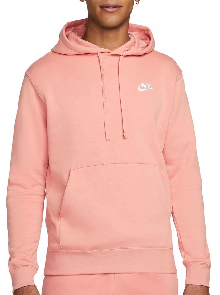 nike fleece sweatshirt in arctic pink and peach