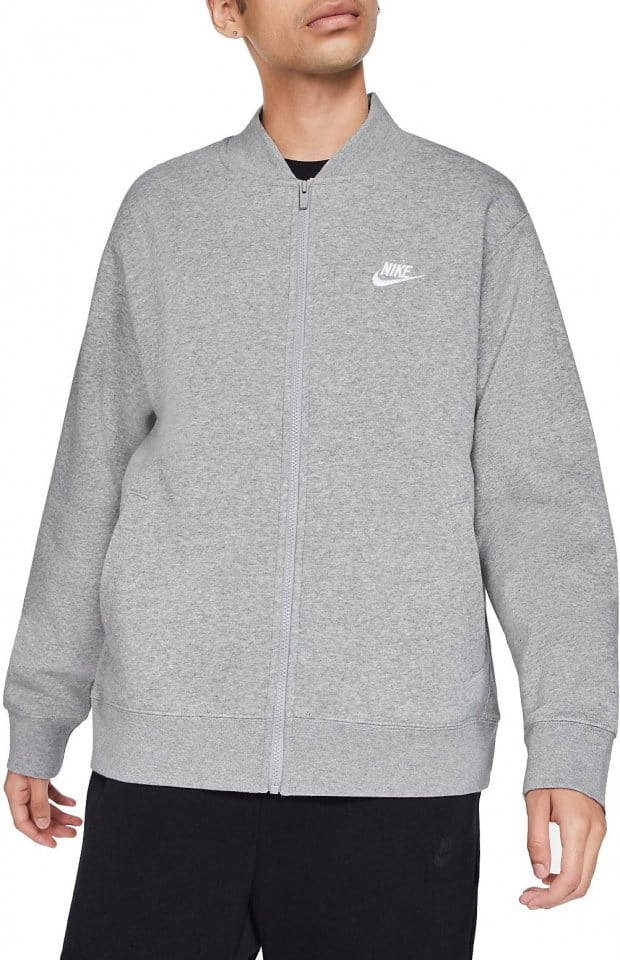 nike club fleece bomber jacket