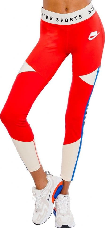 red and white nike leggings