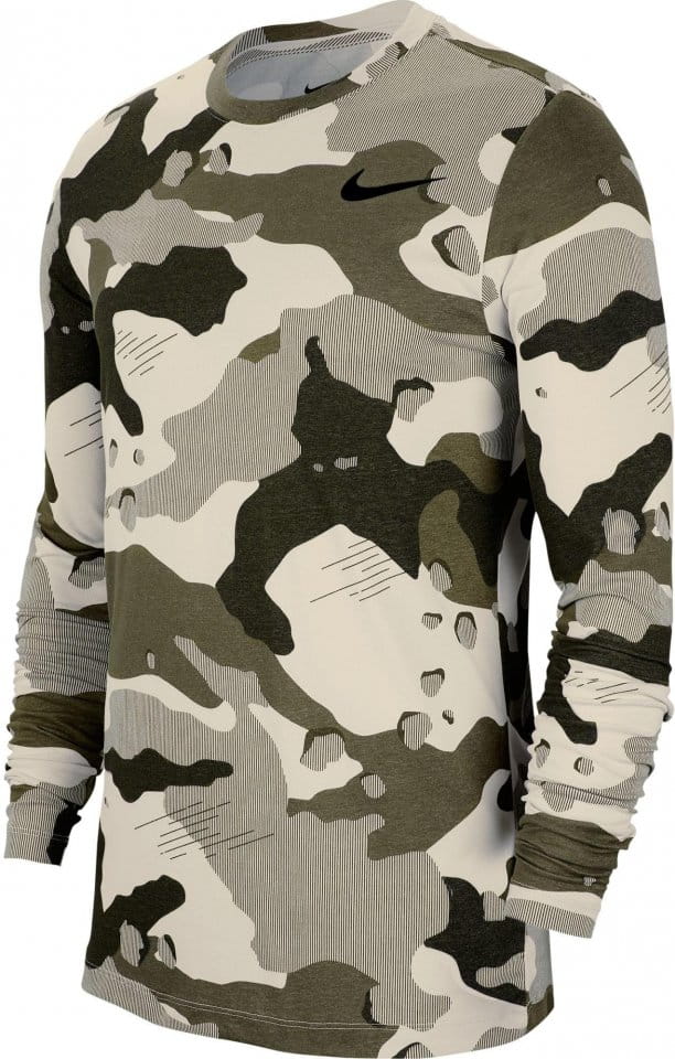 Langarm-T-Shirt Nike M NK DRY TEE DFC LS CAMO AOP