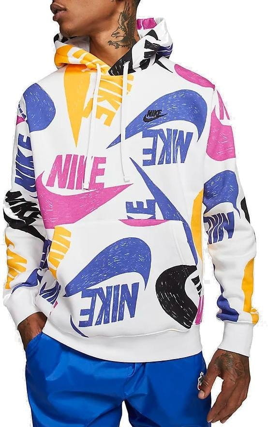 Nike aop club pullover hoodie sale