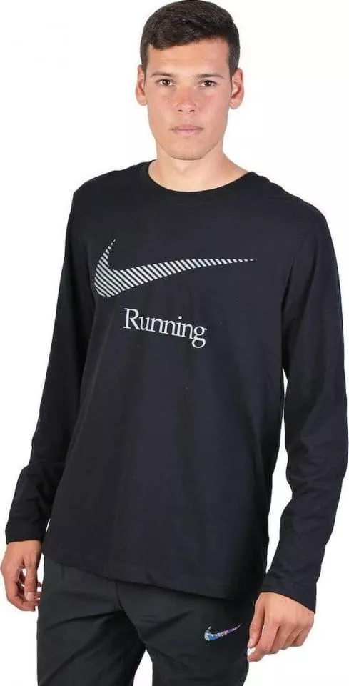 Φούτερ-Jacket Nike M NK DRY TEE LS DFCT SWSH RUN