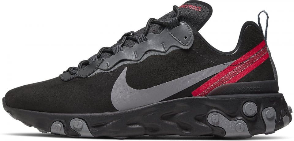 Nike react element black and red best sale