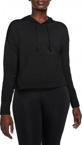 W NK YOGA JERSEY CROP HOODIE