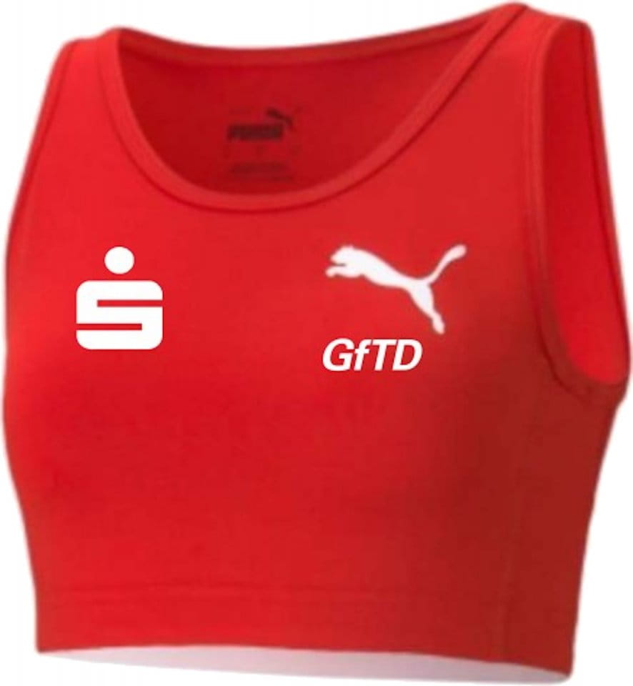 Majica bez rukava Puma Cross the Line Crop Top W 2.0 LGO Dortmund