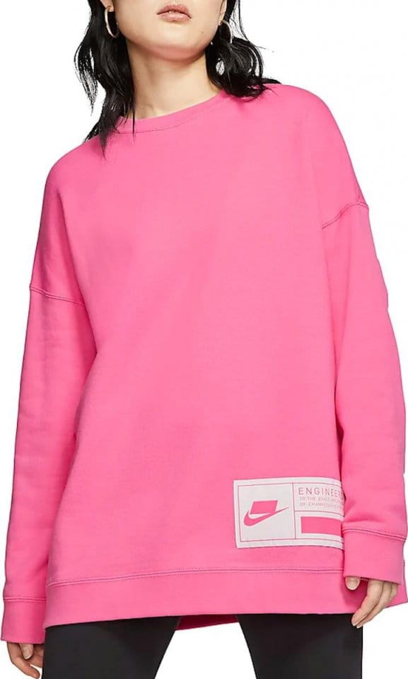 Sudadera Nike W NSW FLC CREW OVERSIZE
