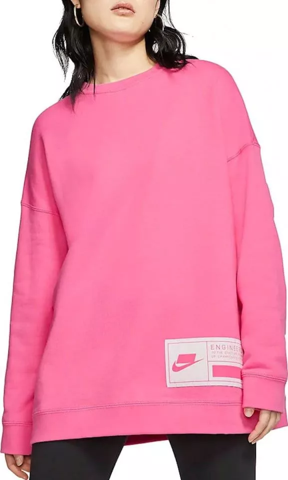 Sudadera Nike W NSW FLC CREW OVERSIZE
