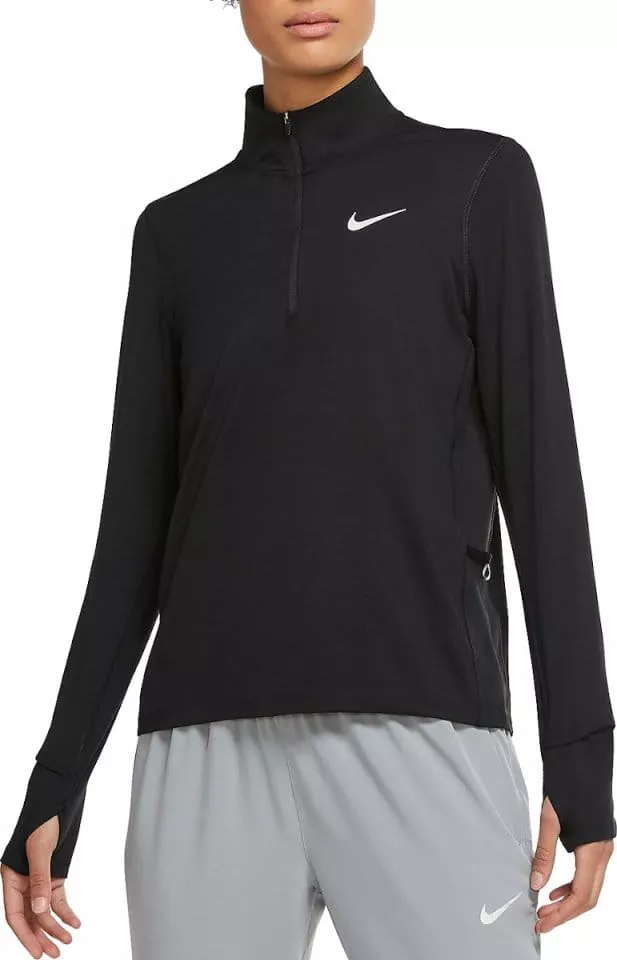 Long-sleeve T-shirt Nike W NK ELEMENT 1/2 ZIP TOP