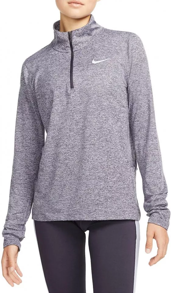 Nike W NK ELEMENT 1/2 ZIP TOP Hosszú ujjú póló