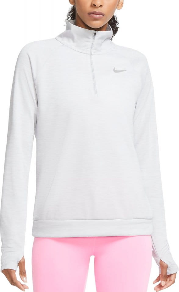 running long sleeve zip pacer top