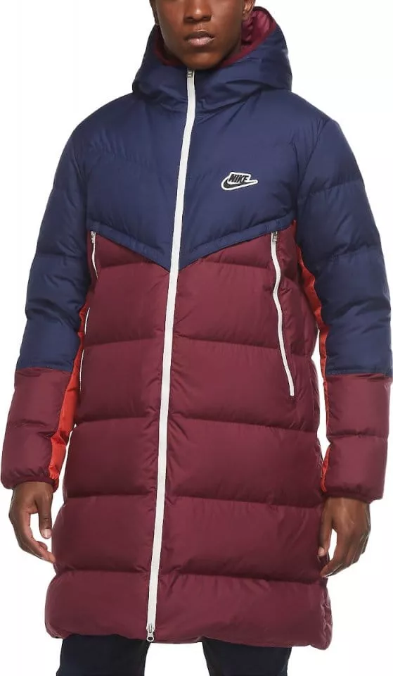 Nike down fill jacket burgundy on sale