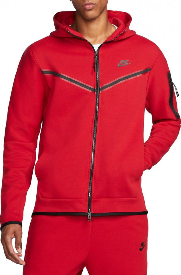 Φούτερ-Jacket με κουκούλα Nike M NSW TCH FLC HOODIE FZ WR