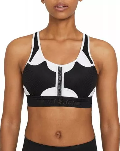 Quilted Zip Front Bra 304, Moonstone Grey / Ecru / Black