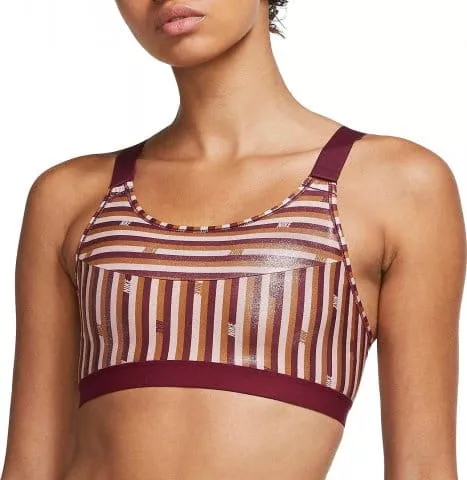 W NK DF SWSH SHIMMER LOGO BRA