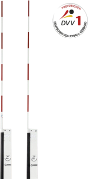 Antena de vôlei Dost Dost Antenne, Zweiteilig, Dvv-1 Geprüft Paar Goal Net