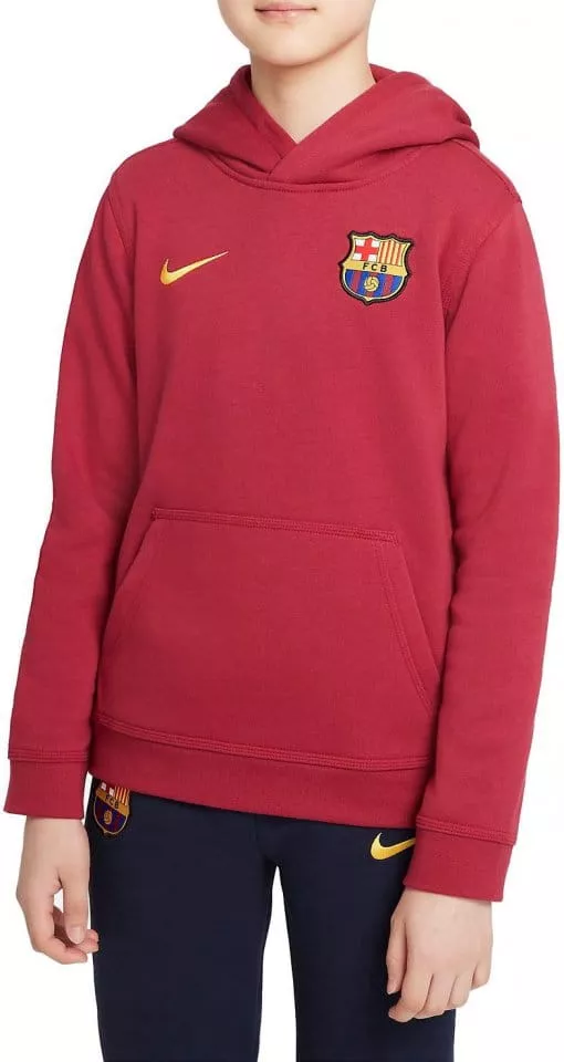 Mikina s kapucňou Nike FC Barcelona Big Kids Full-Zip Fleece Hoodie