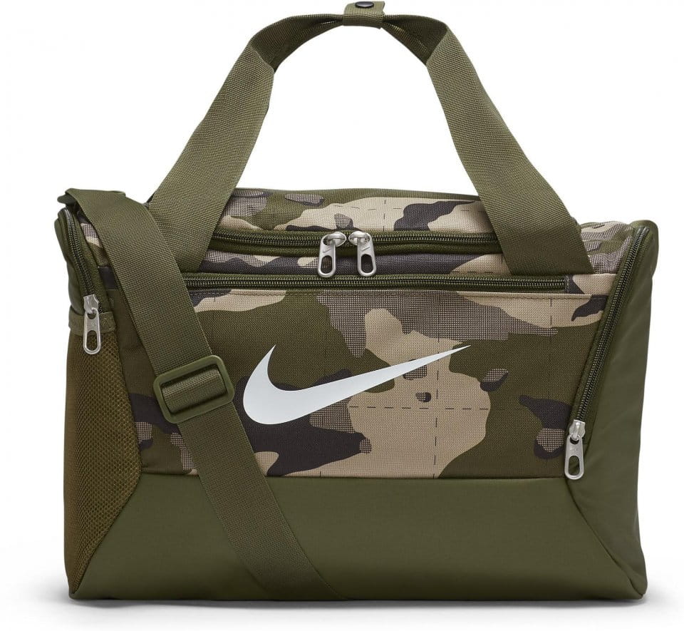 Nike Brasilia factory Duffel Bag 9.0 Large Travel Gym Bag Green Camo Print DB1162-247