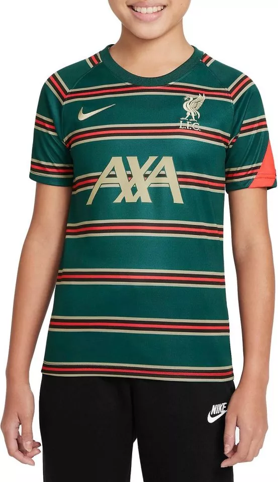 Camiseta Nike Liverpool FC Big Kids Pre-Match Short-Sleeve Soccer