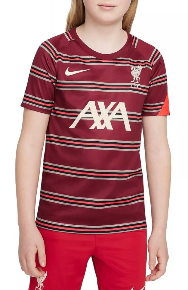 T-shirt Nike Liverpool FC Big Kids Pre-Match Short-Sleeve Soccer Top