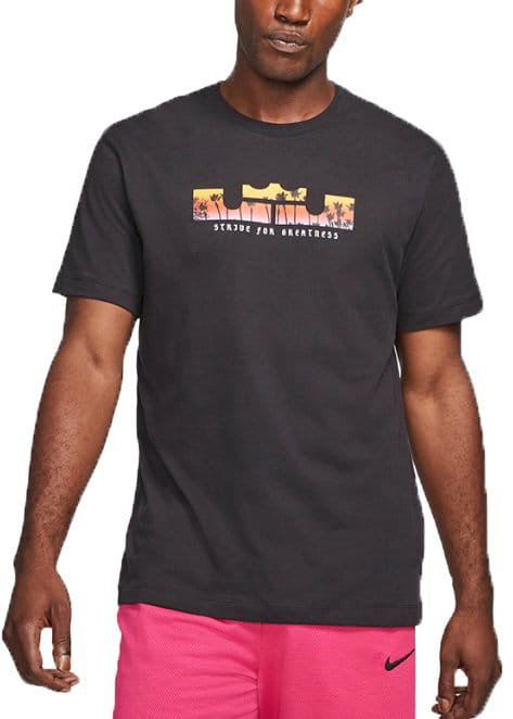 Pánské basketbalové tričko s krátkým rukávem Nike LeBron James Dri-FIT Logo SS