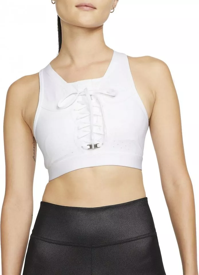 Nike Dri-FIT Swoosh Air Force 1 Women s Medium-Support Laced Sports Bra Melltartó