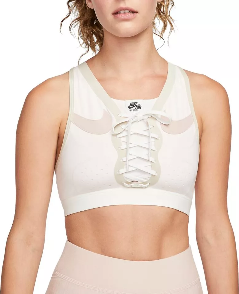 BH Nike Dri-FIT Swoosh Air Force 1 Women s Medium-Support Laced Sports Bra