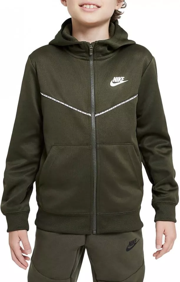 Sweatshirt com capuz Nike B NSW REPEAT PK FZ HOODIE
