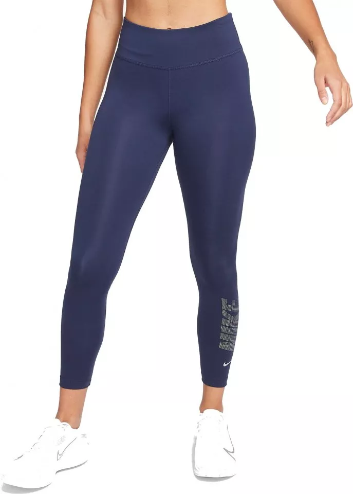 Nike Dri-FIT One Women's Mid-Rise 7/8 Graphic Leggings