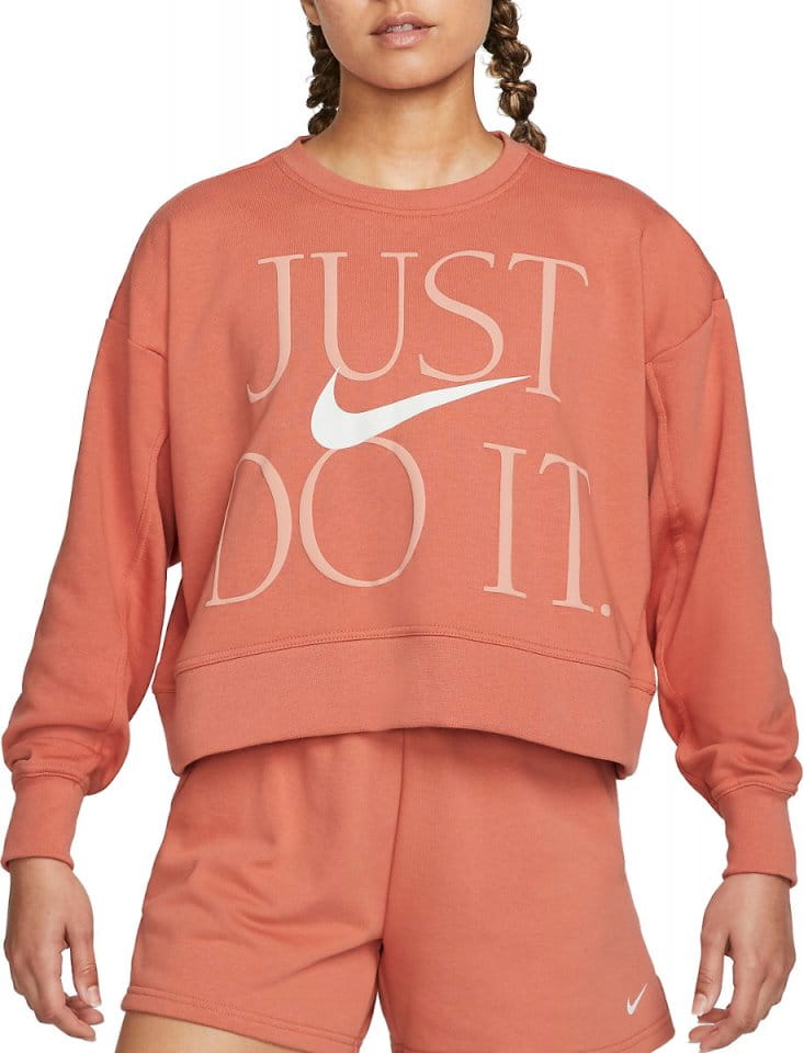 orange just do it sweatshirt