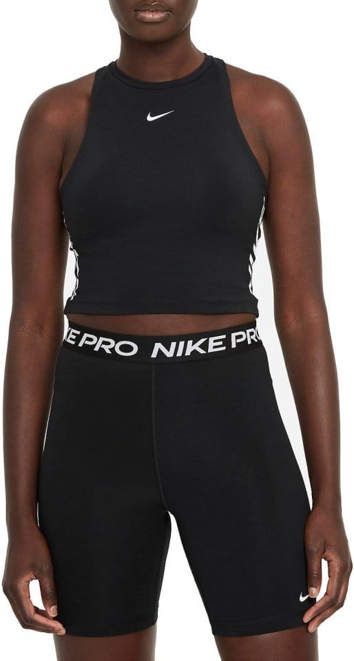 nike pro women's cropped tank