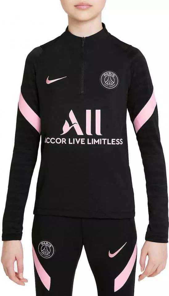 T-Shirt de manga comprida Nike Paris Saint-Germain Strike Away Big Kids Dri-FIT Soccer Drill Top