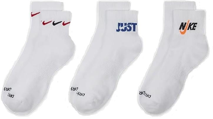 Nike Everyday Plus Ankle 3 Pack Socks Zoknik