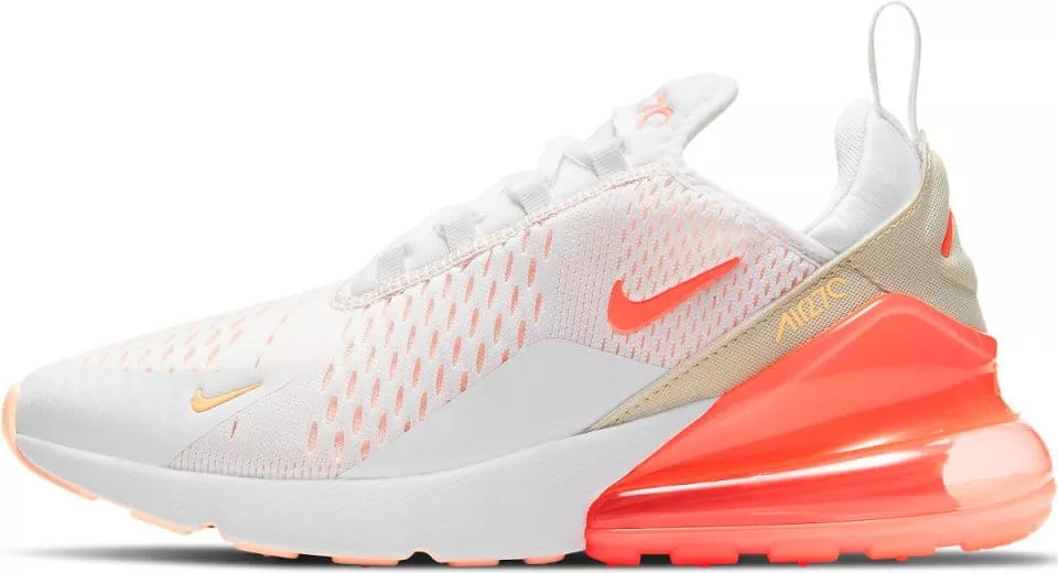 Nike air max 270 white and orange best sale