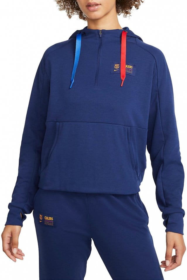 Bluza z kapturem Nike F.C. Barcelona Women's Dri-FIT 1/2-Zip