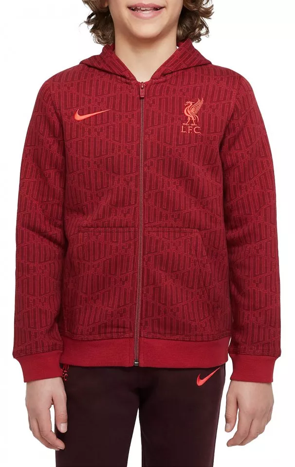 Nike Hoodies Liverpool Hoodie Junior Hooded Sweatshirt Nike