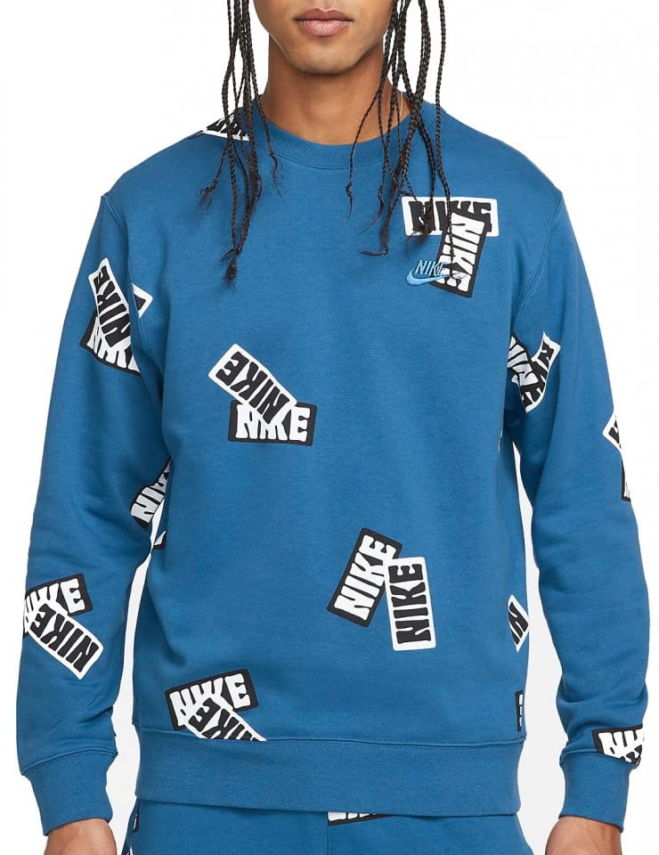 nike essential crew sweatshirt blue