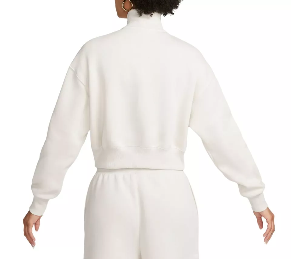 Nike W NSW PHNX FLC QZ CROP Melegítő felsők