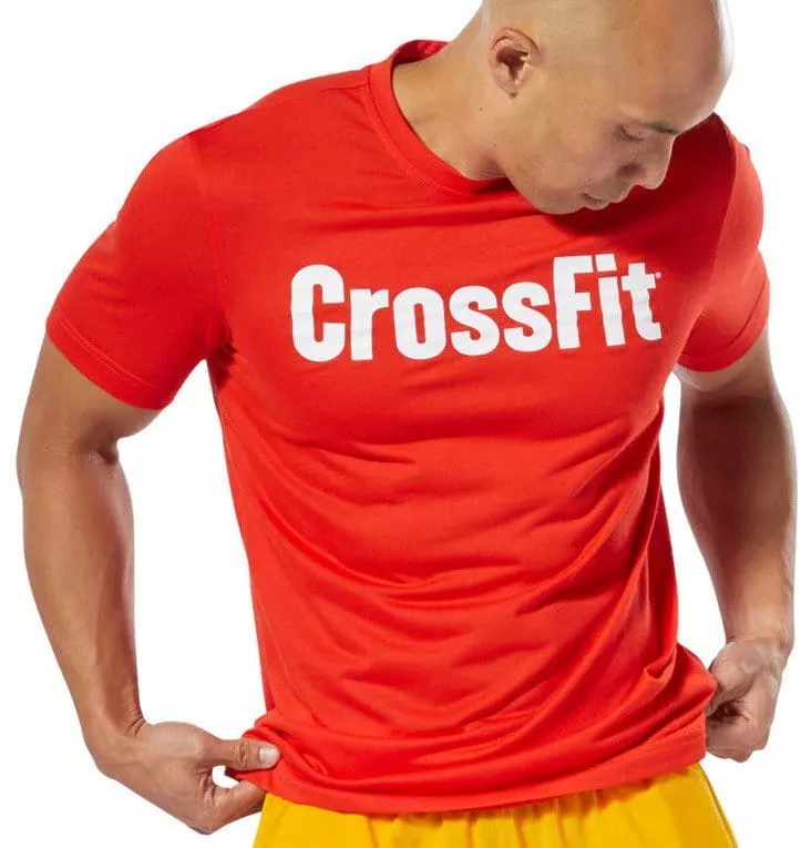 Camisetas reebok crossfit hombre naranja shops