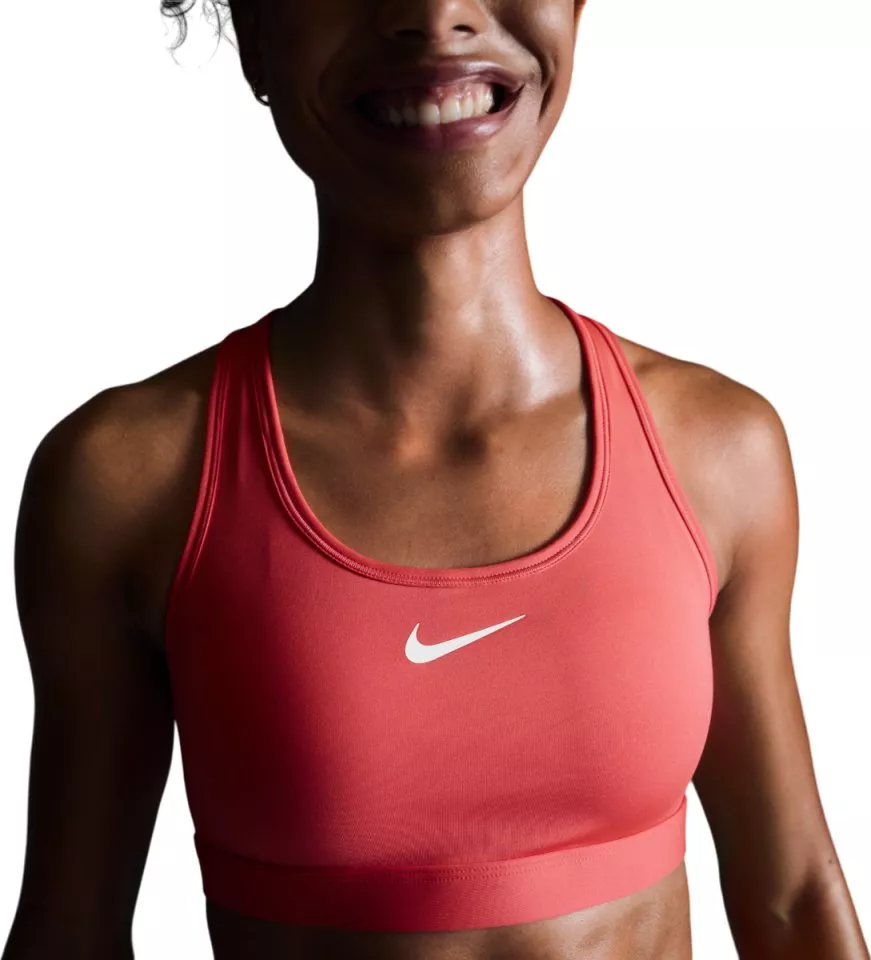 Dámská sportovní podprsenka se střední oporou Nike Swoosh