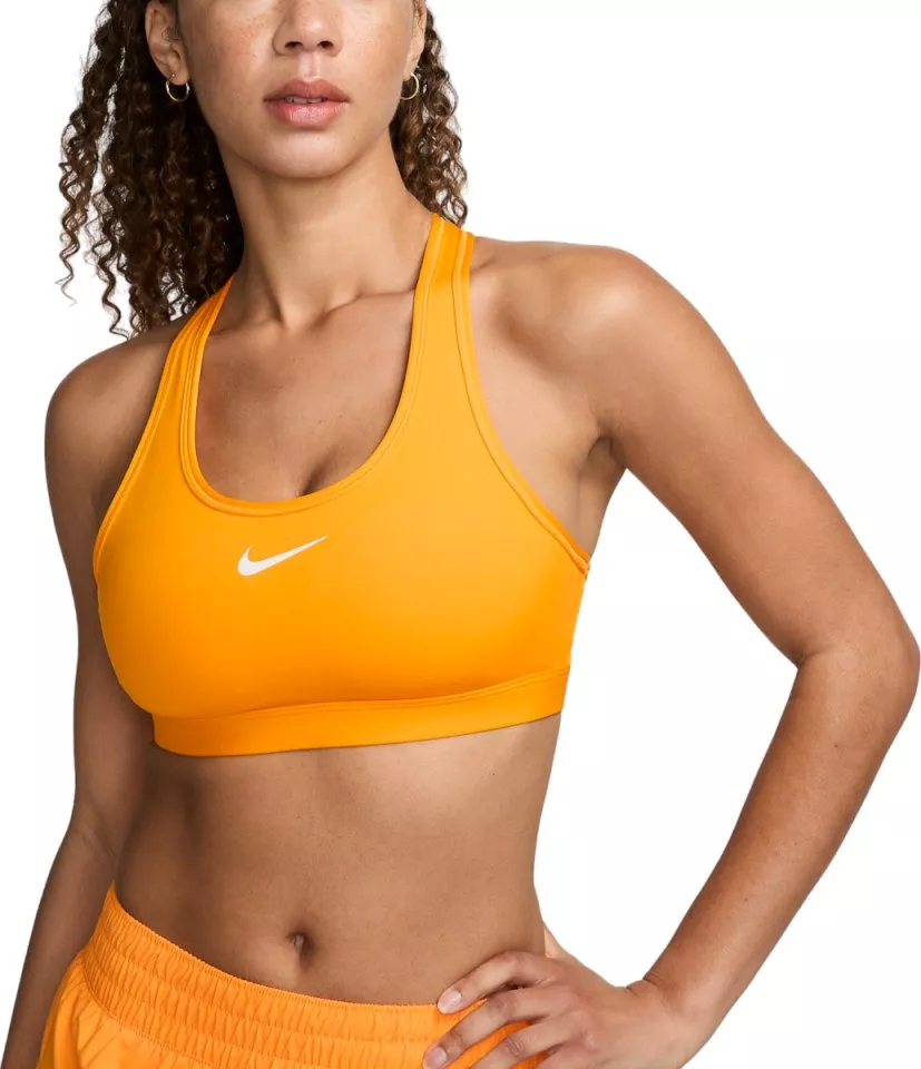 Dámská sportovní podprsenka se střední oporou Nike Swoosh