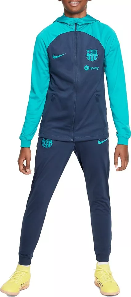 Pleteninová fotbalová tepláková souprava pro větší děti Nike Dri-FIT FC Barcelona