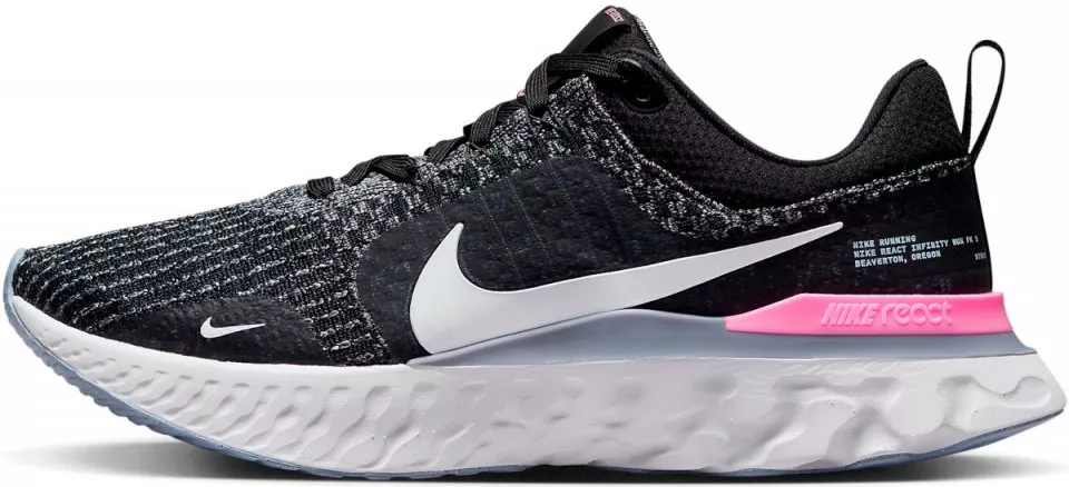 Nike react infinity run flyknit women's shoes plum/black best sale