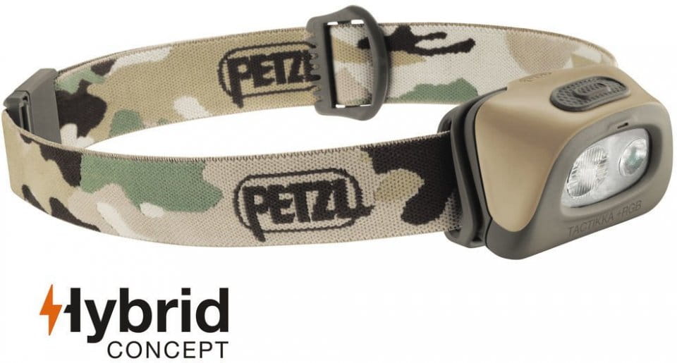 Lanterna frontal de corrida Petzl TACTIKKA + RGB HEADLAMP CAMOUFLAGE